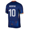 Original Fußballtrikot Niederlande Memphis 10 Auswärtstrikot EURO 2024 Für Herren